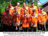 t38 - Feuerwehrgruppe Eilensen nach den Abschnitts-Wettkaempfen am 09.06.2005 in Relliehausen